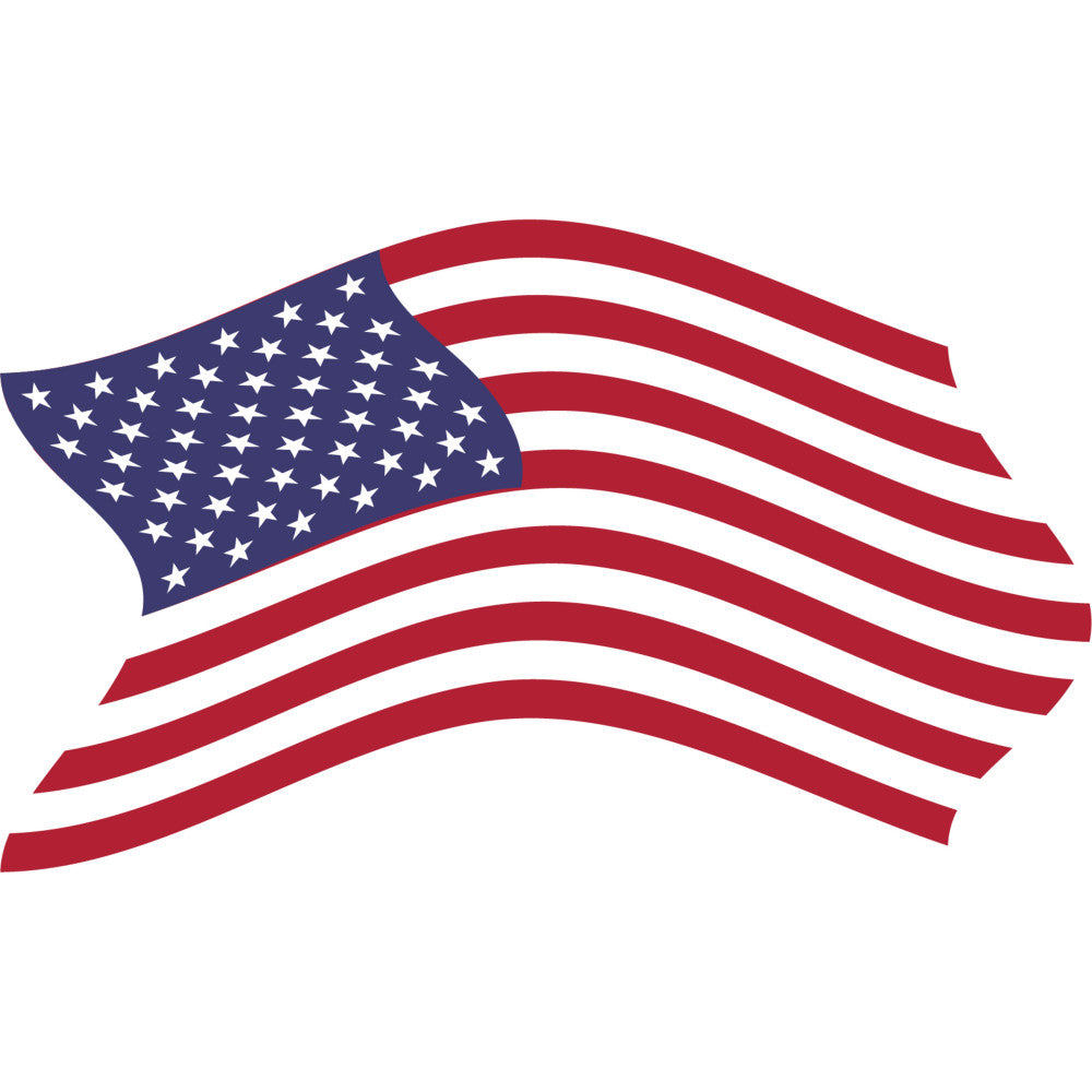 American Flag Icons Fabric Panel 3 QuiltingFabricPanels