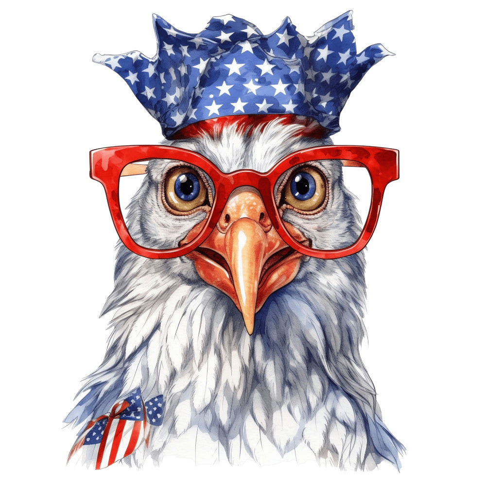 American Rooster Fabric Panel 1 - Linda's Electric Quilters