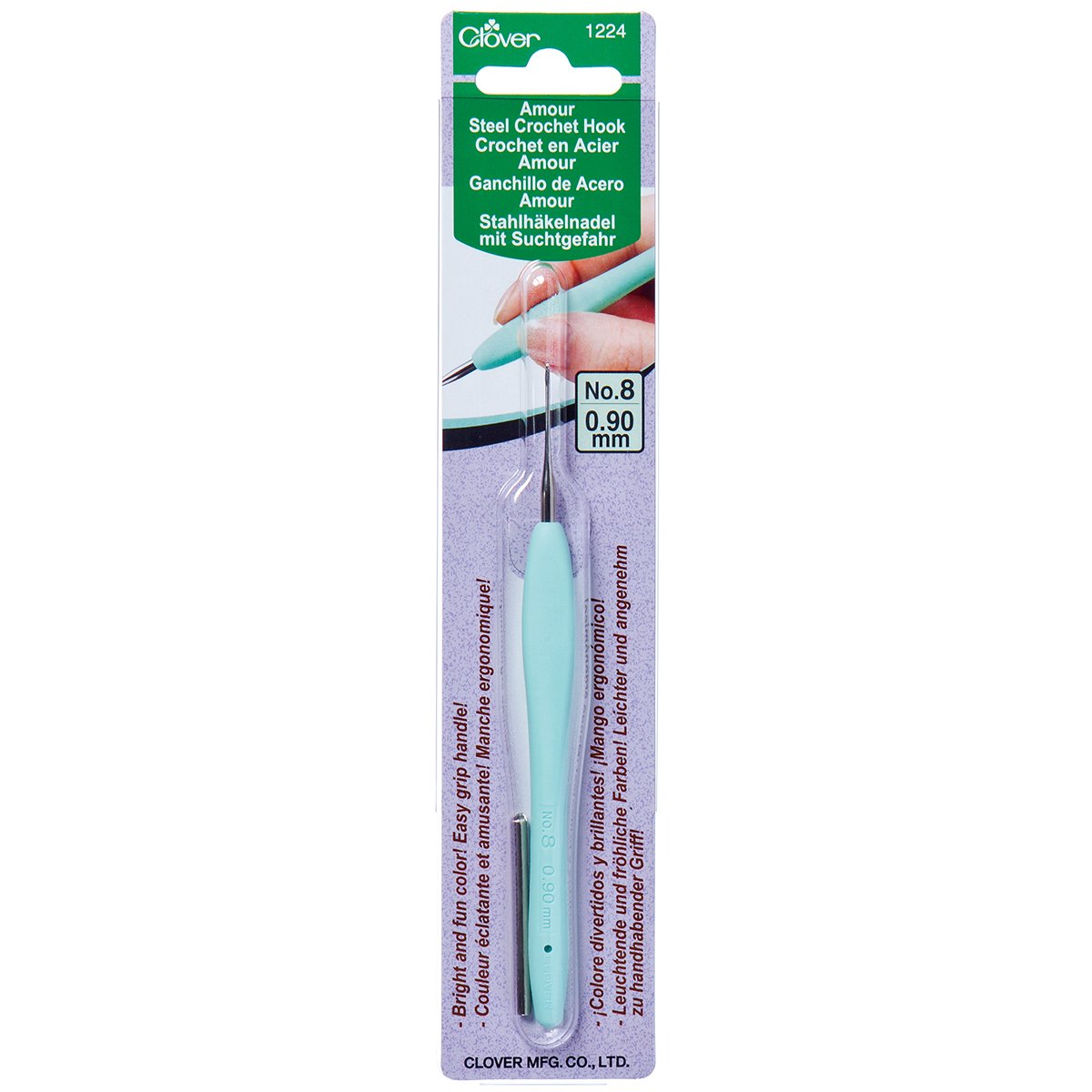 Amour Steel Crochet Hook No. 8  (0.90mm)