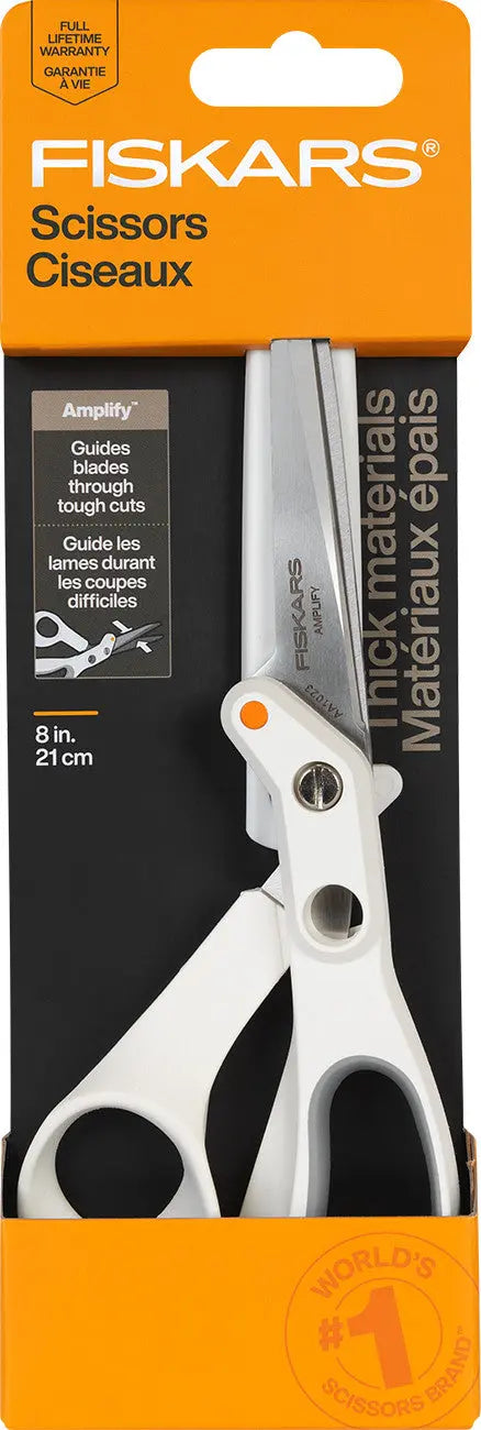 Amplify 8in Mixed Media Shears - Linda's Electric Quilters