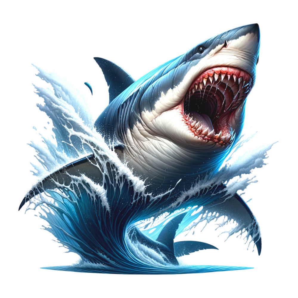 Angry Shark Fabric Panel 9