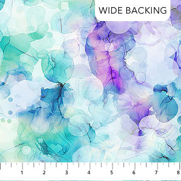 Aqua Teal Infatuation Cotton Wideback Fabric Per Yard Northcott