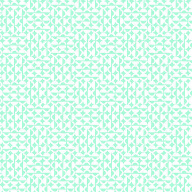 Aqua Wink Colorblock Party 43/44" Cotton Fabric Per Yard