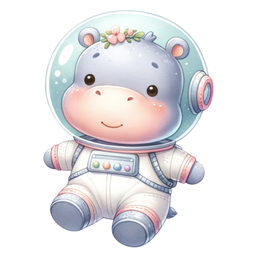 Astronaut Animal Space Fabric Panel 12