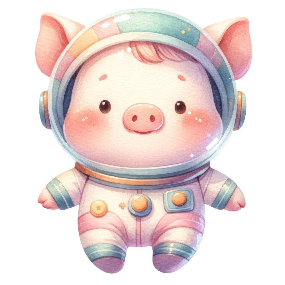 Astronaut Animal Space Fabric Panel 39