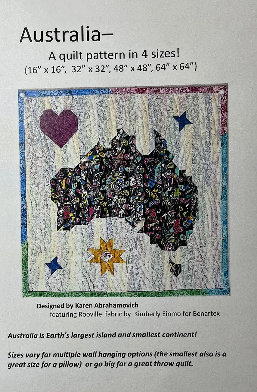Australia Quilt Pattern - Linda's Electric Quilters