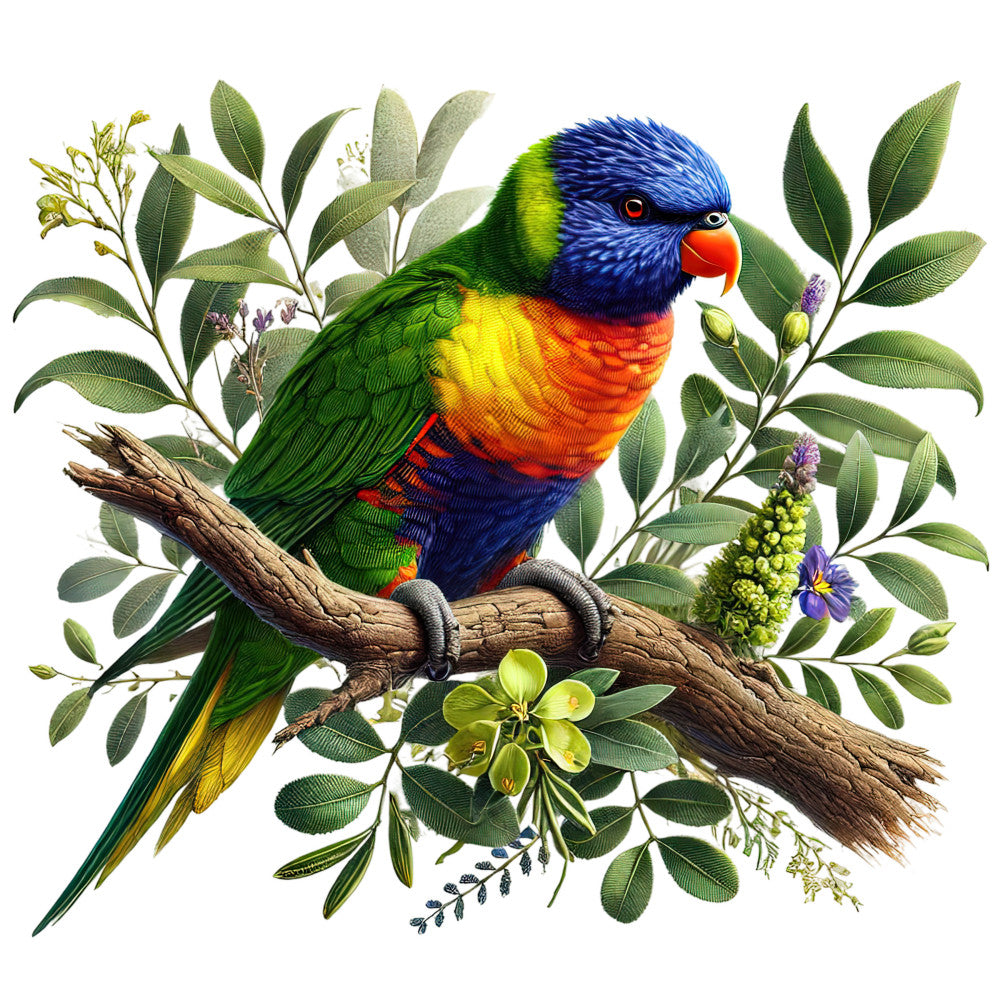 Australian Birds Fabric Panel 7 QuiltingFabricPanels