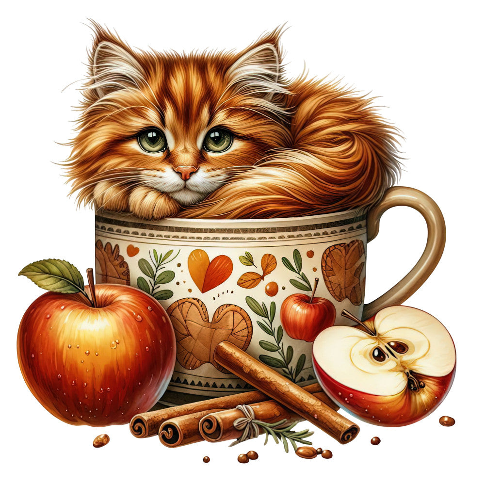 Autumn Cats Fabric Panel 105 QuiltingFabricPanels