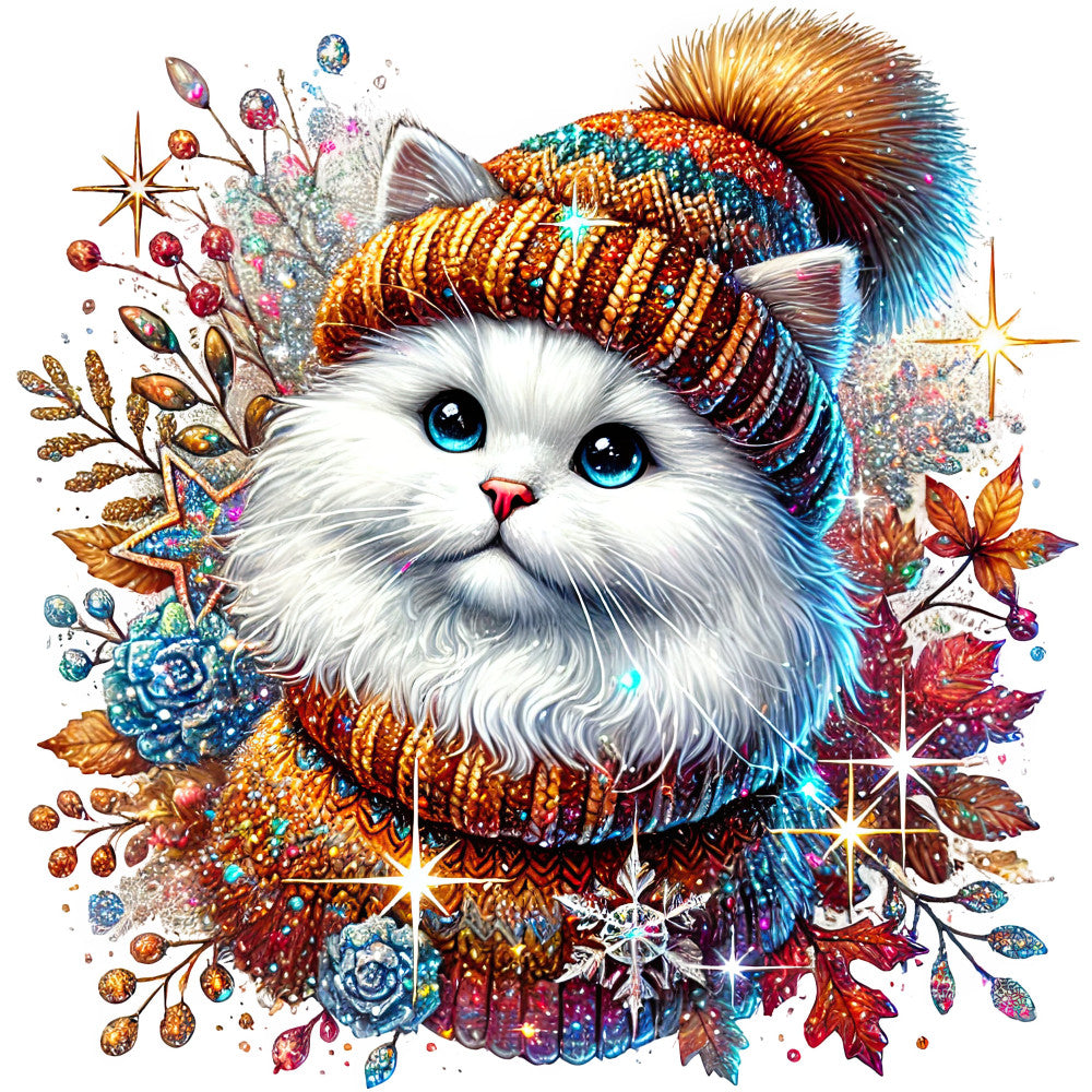 Autumn Cats Fabric Panel 18 QuiltingFabricPanels