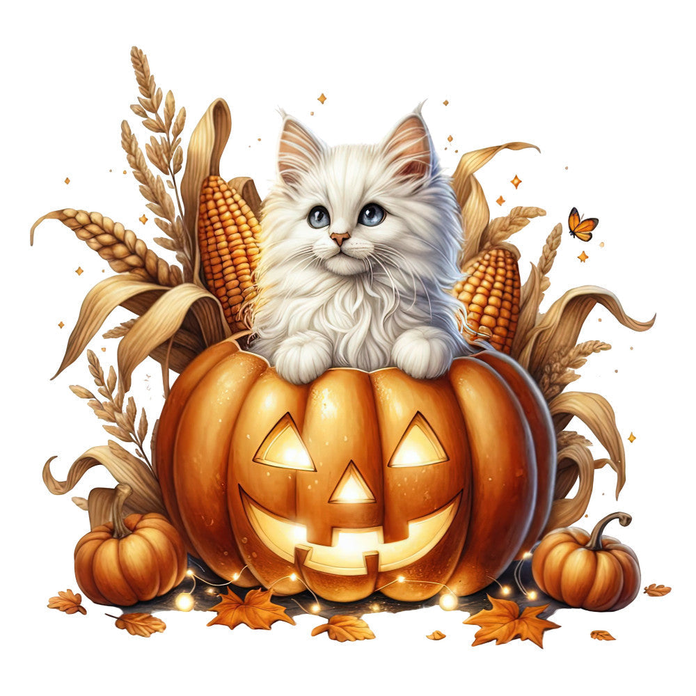 Autumn Cats Fabric Panel 30 QuiltingFabricPanels