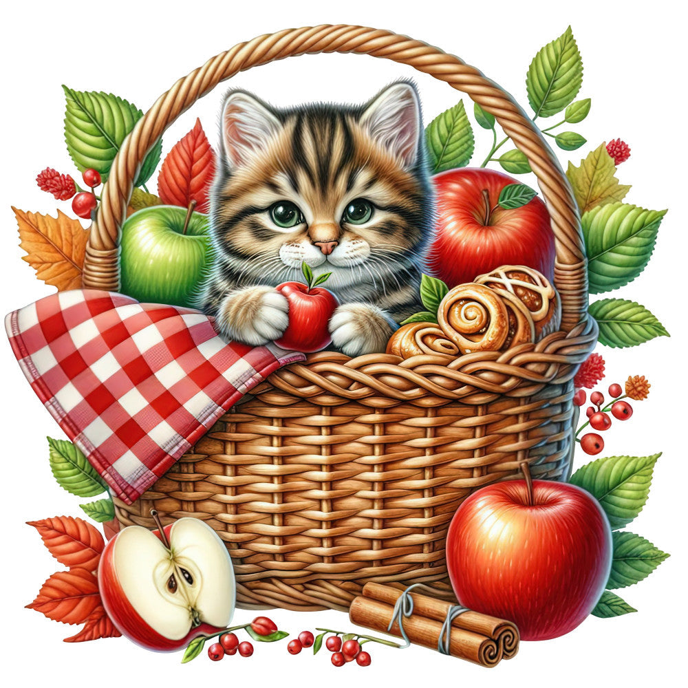 Autumn Cats Fabric Panel 34 QuiltingFabricPanels
