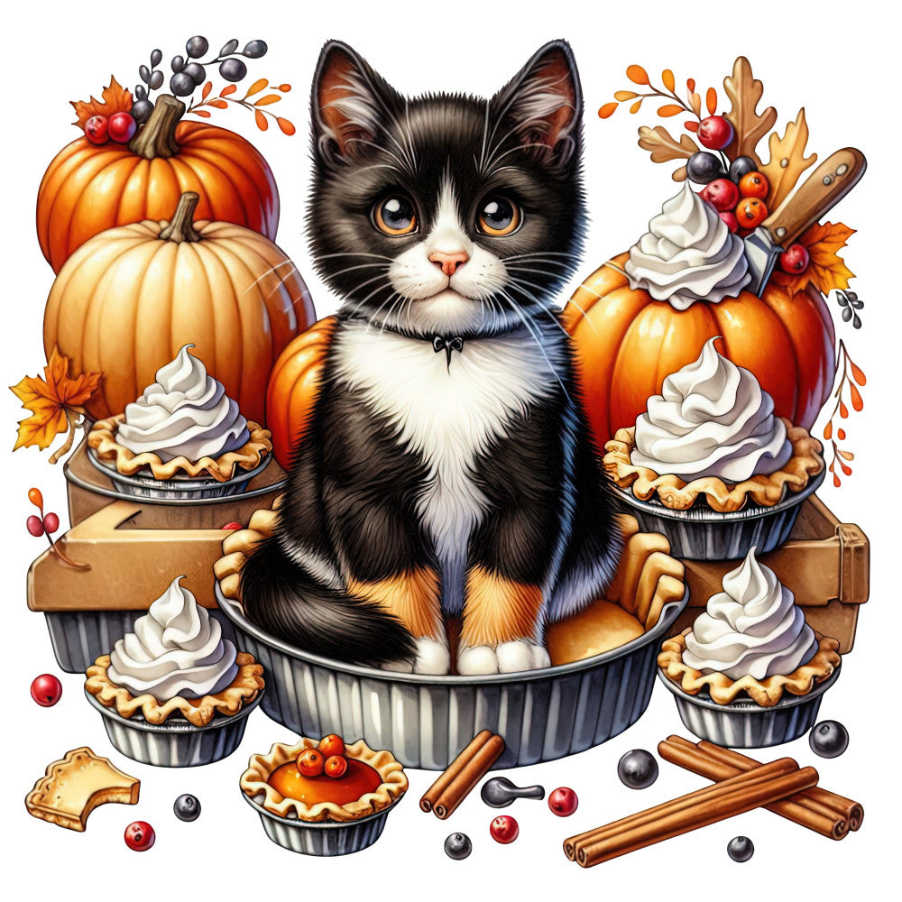 Autumn Cats Fabric Panel 50 QuiltingFabricPanels