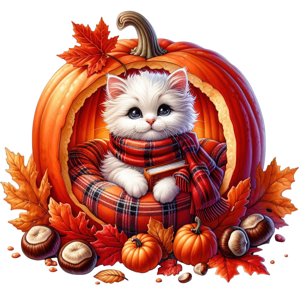 Autumn Cats Fabric Panel 60 QuiltingFabricPanels