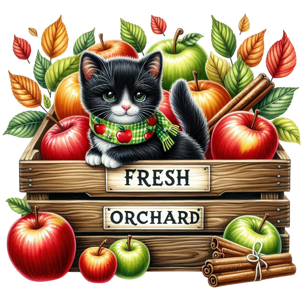 Autumn Cats Fabric Panel 64 QuiltingFabricPanels