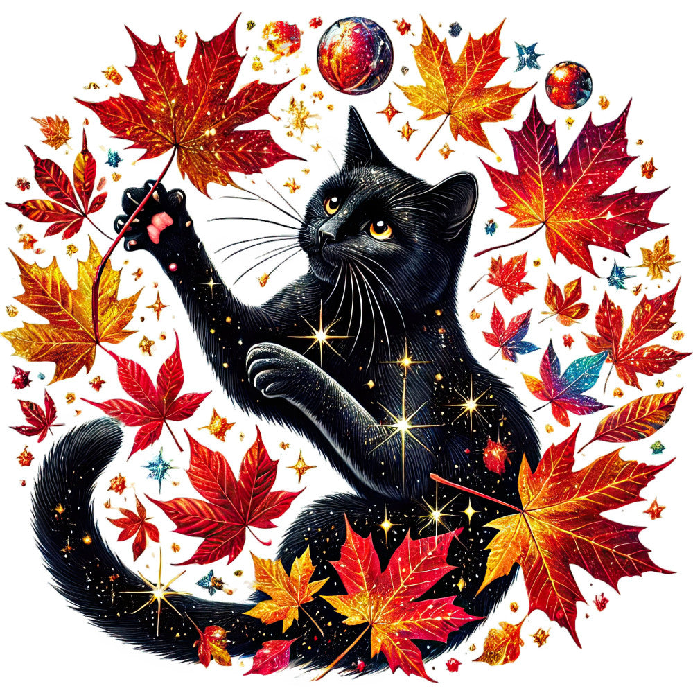 Autumn Cats Fabric Panel 70 QuiltingFabricPanels