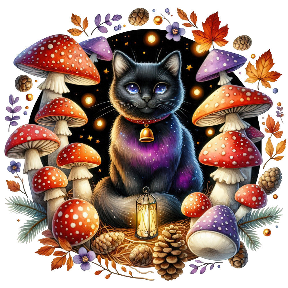 Autumn Cats Fabric Panel 79 QuiltingFabricPanels