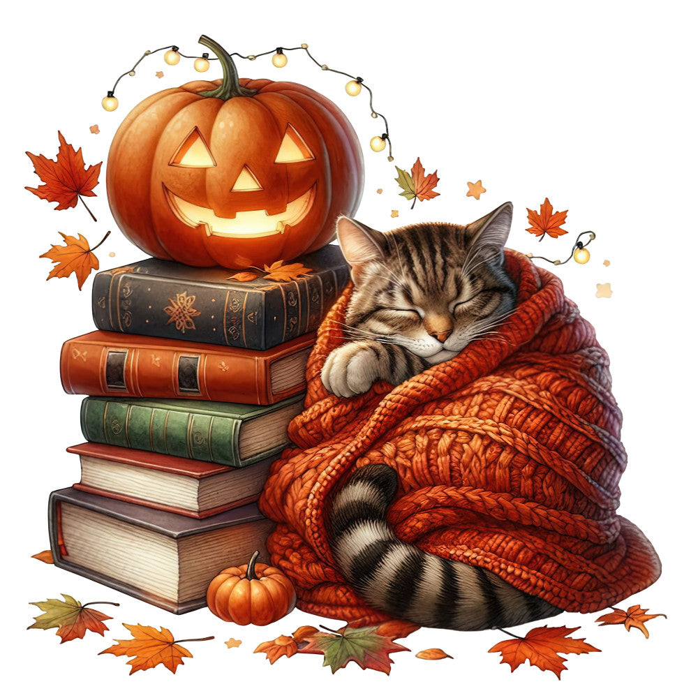 Autumn Cats Fabric Panel 81 QuiltingFabricPanels