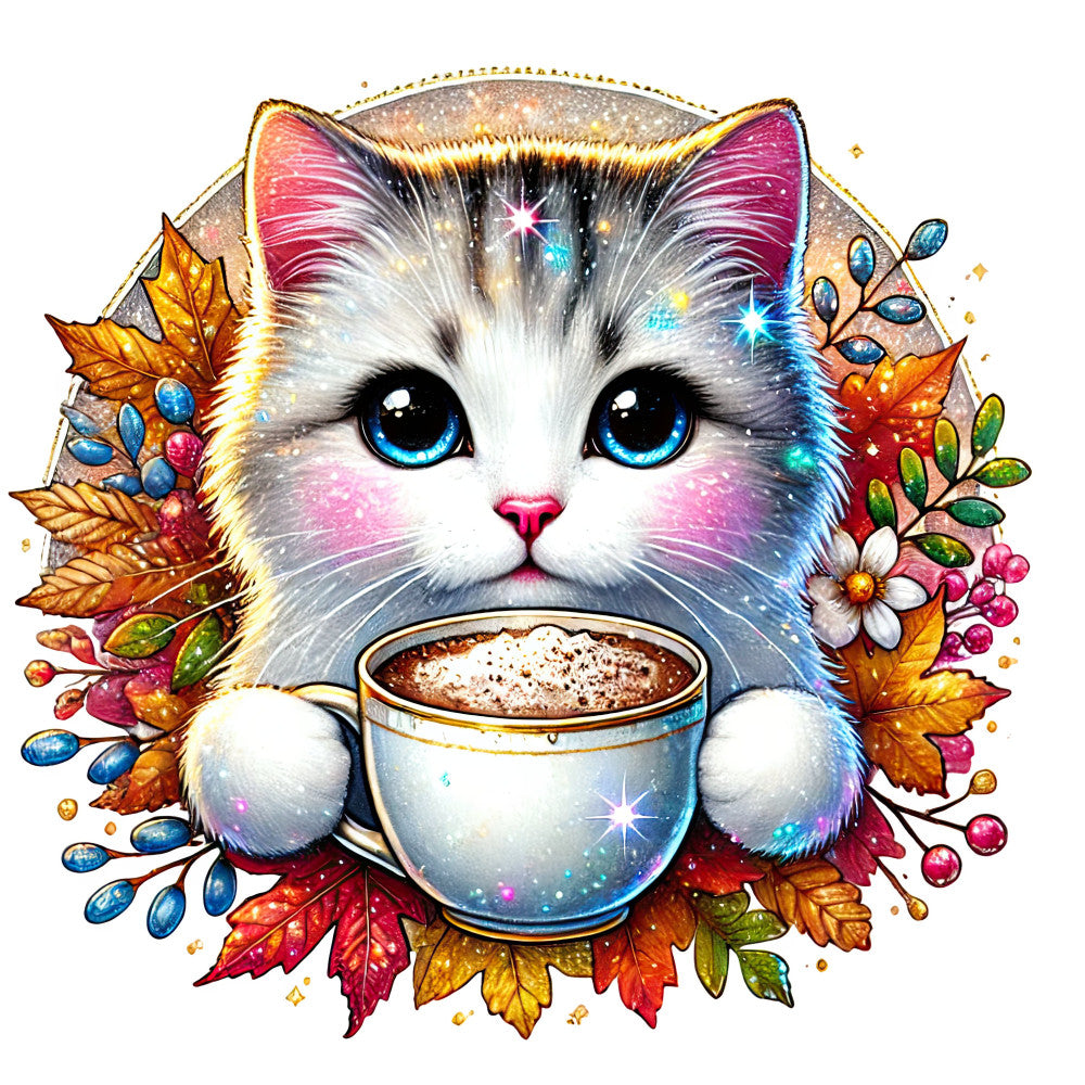 Autumn Cats Fabric Panel 85 QuiltingFabricPanels