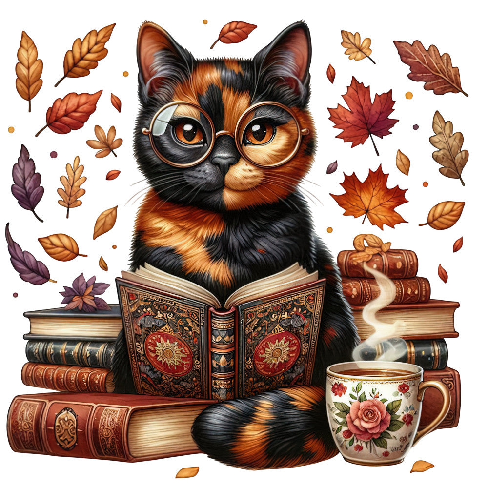 Autumn Cats Fabric Panel 86 QuiltingFabricPanels