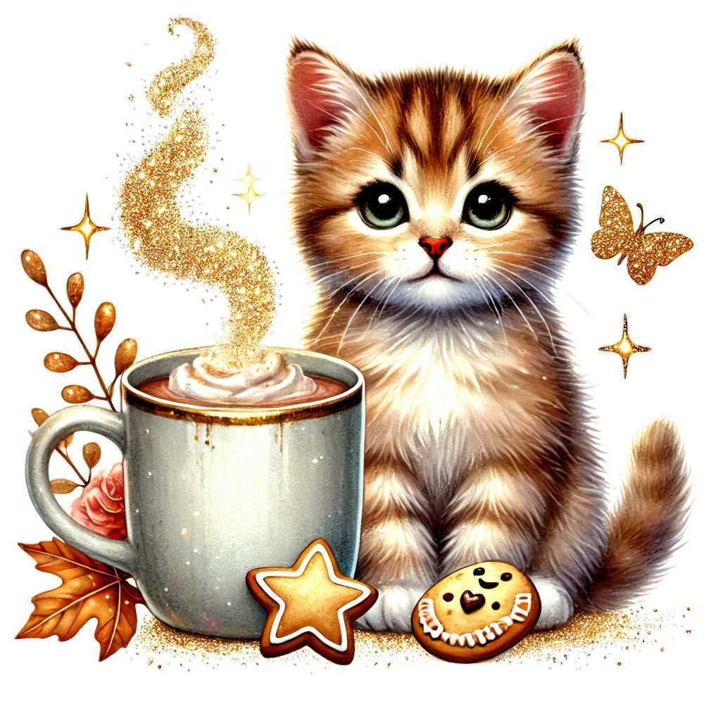 Autumn Cats Fabric Panel 9 QuiltingFabricPanels