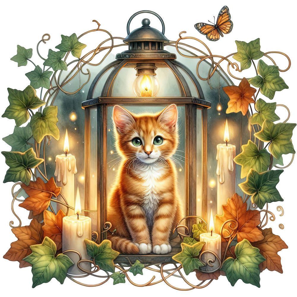 Autumn Cats Fabric Panel 90 QuiltingFabricPanels