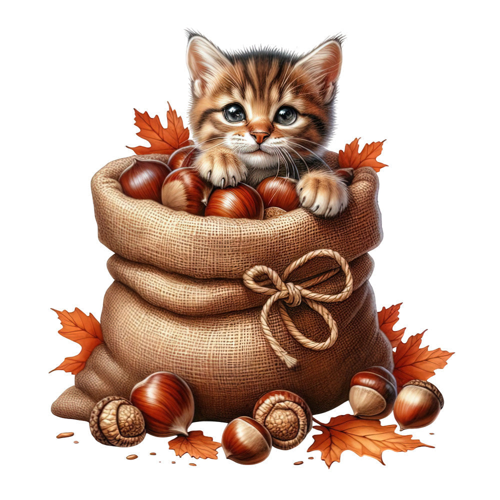 Autumn Cats Fabric Panel 94 QuiltingFabricPanels