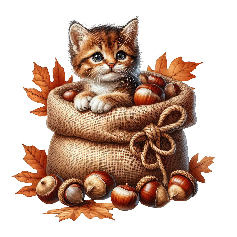 Autumn Cats Fabric Panel 95 QuiltingFabricPanels