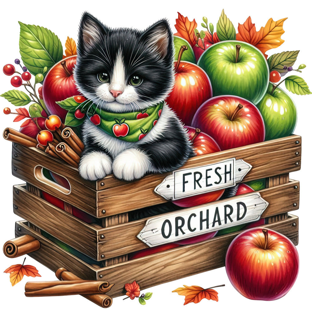 Autumn Cats Fabric Panel 99 QuiltingFabricPanels