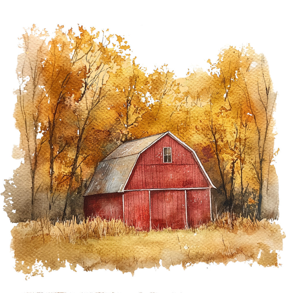 Autumn Landscape Fabric Panel 12 QuiltingFabricPanels