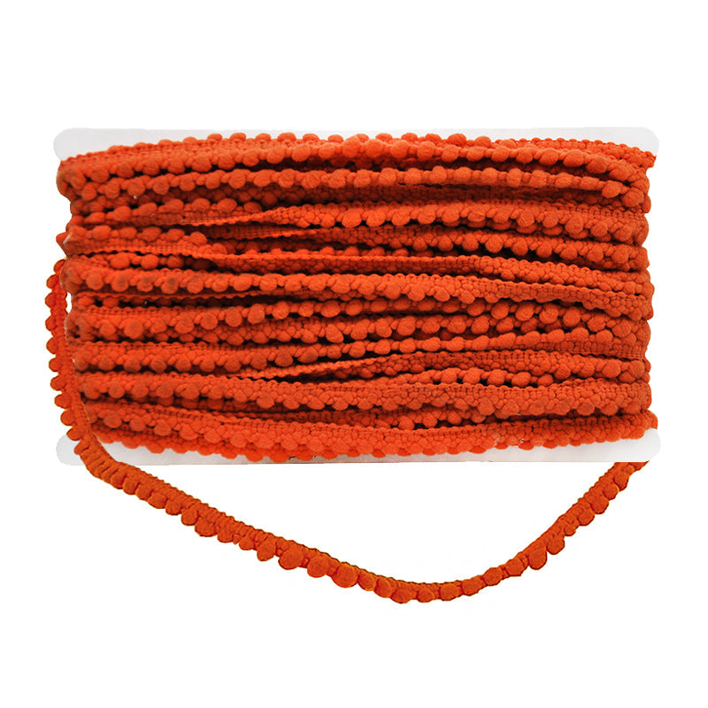 Mini Pom Pom Collection - 1/4" width X 25-Yard Roll in Brick