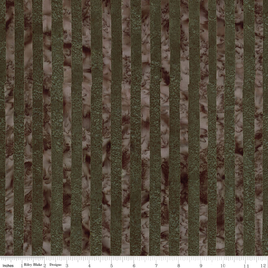Riley Blake Elementals Batiks get in line dark vintage green batik 3 yard pack