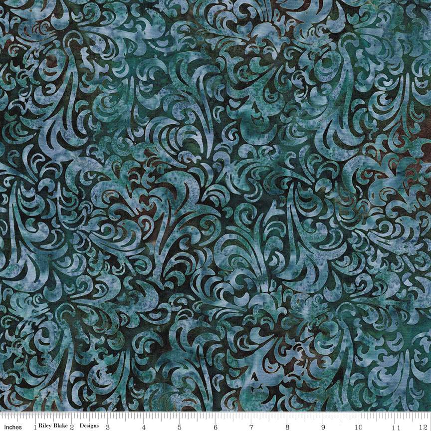 RB Batiks Beach Glass - Twirl & Swirl