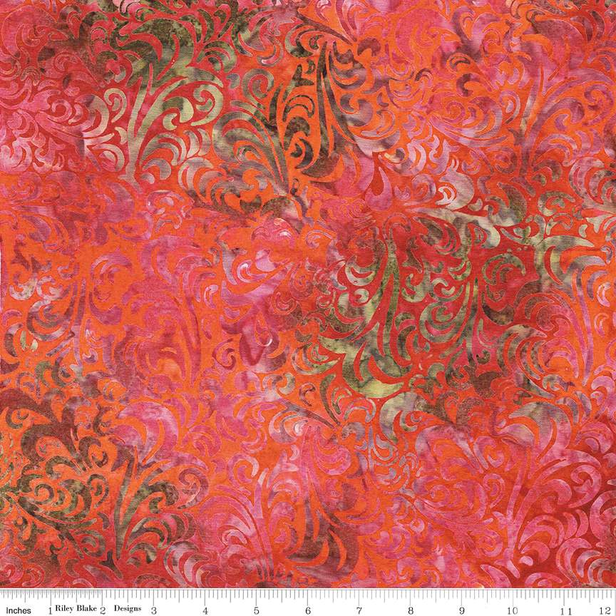 RB Batiks Salsa - Twirl & Swirl