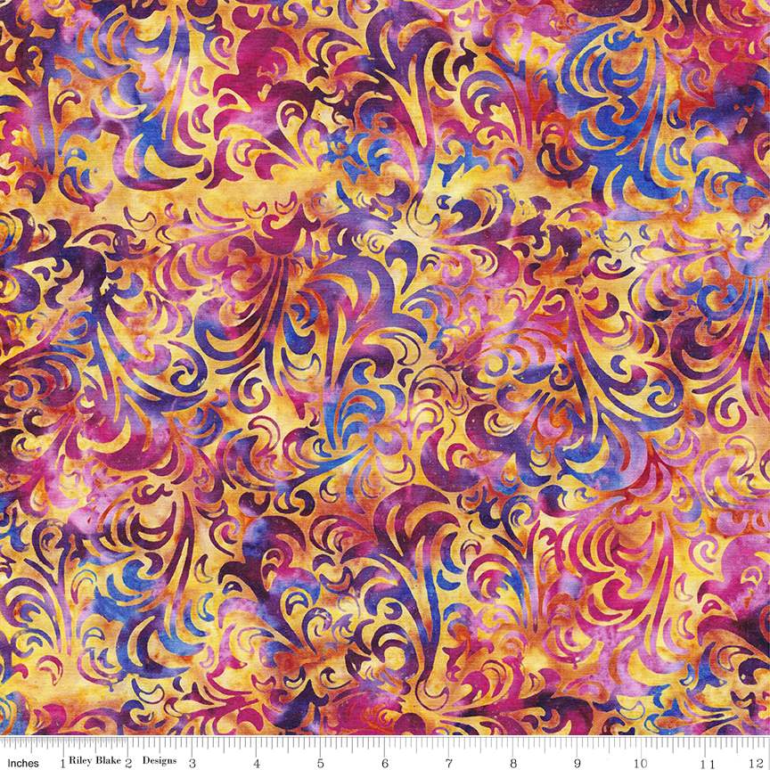 RB Batiks Golden Moxie - Twirl & Swirl