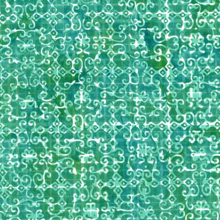 Riley Blake Sassy and Tweet batik quilting cotton in Aquamarine