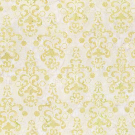 Riley Blake Expressions Watercolor Daisies batik quilting fabric in Parmesan