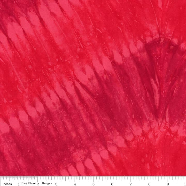 RB Batiks Red Red - Express Yourself! Shibori