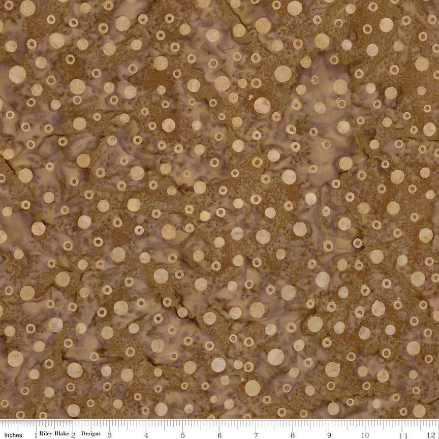 RB Batiks Gingerbread - Gray & Golden Arabella