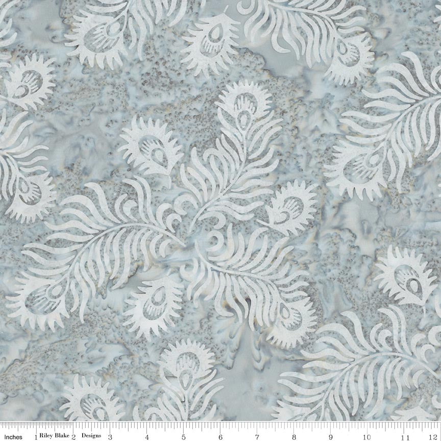 RB Batiks Dove - Gray & Golden Arabella