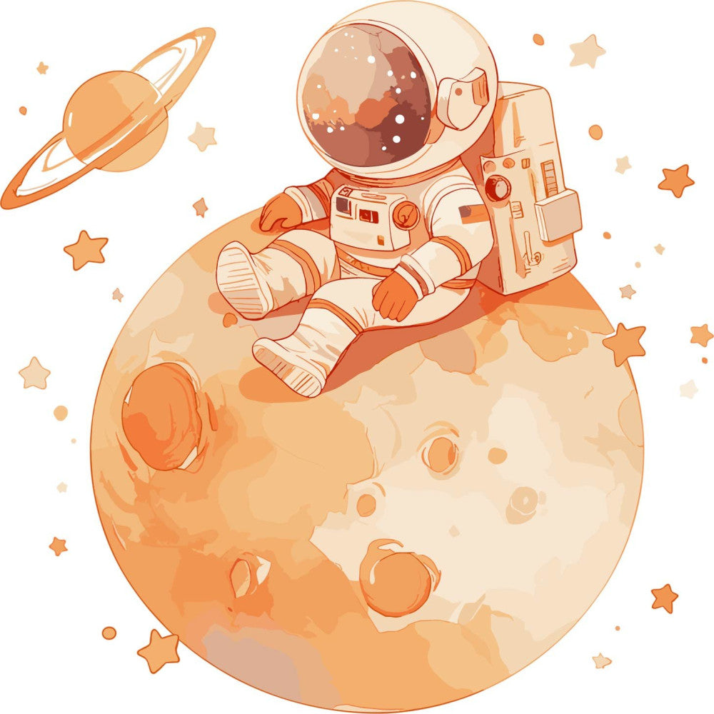 Baby Boy Space Galaxy Fabric Panel 1