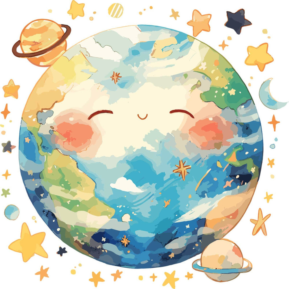 Baby Boy Space Galaxy Fabric Panel 12