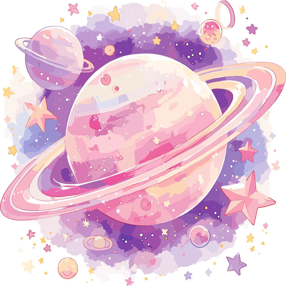 Baby Boy Space Galaxy Fabric Panel 14