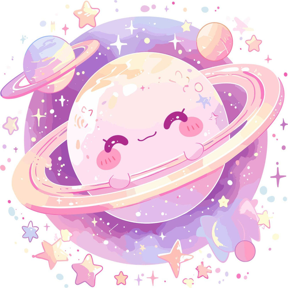 Baby Boy Space Galaxy Fabric Panel 16