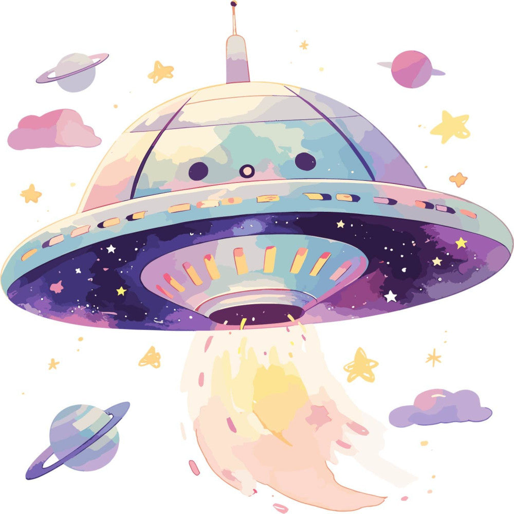 Baby Boy Space Galaxy Fabric Panel 18