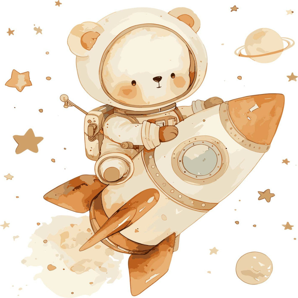 Baby Boy Space Galaxy Fabric Panel 2