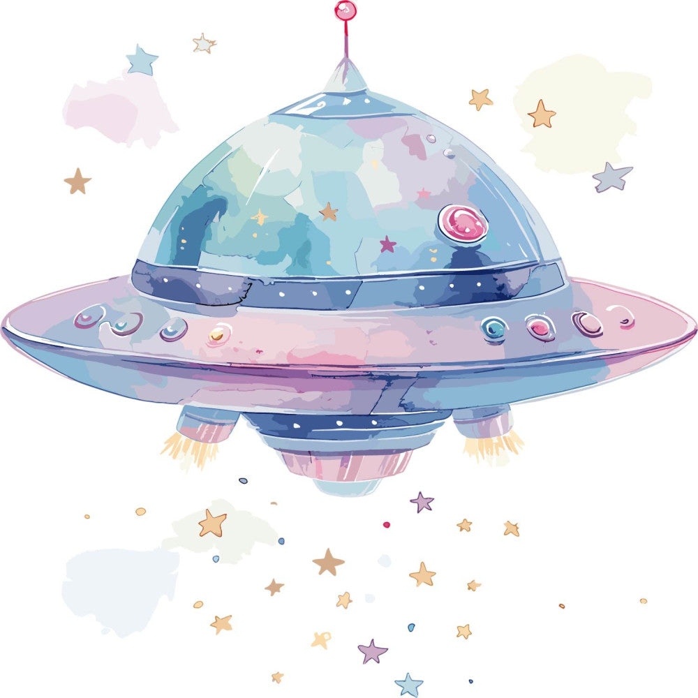 Baby Boy Space Galaxy Fabric Panel 26