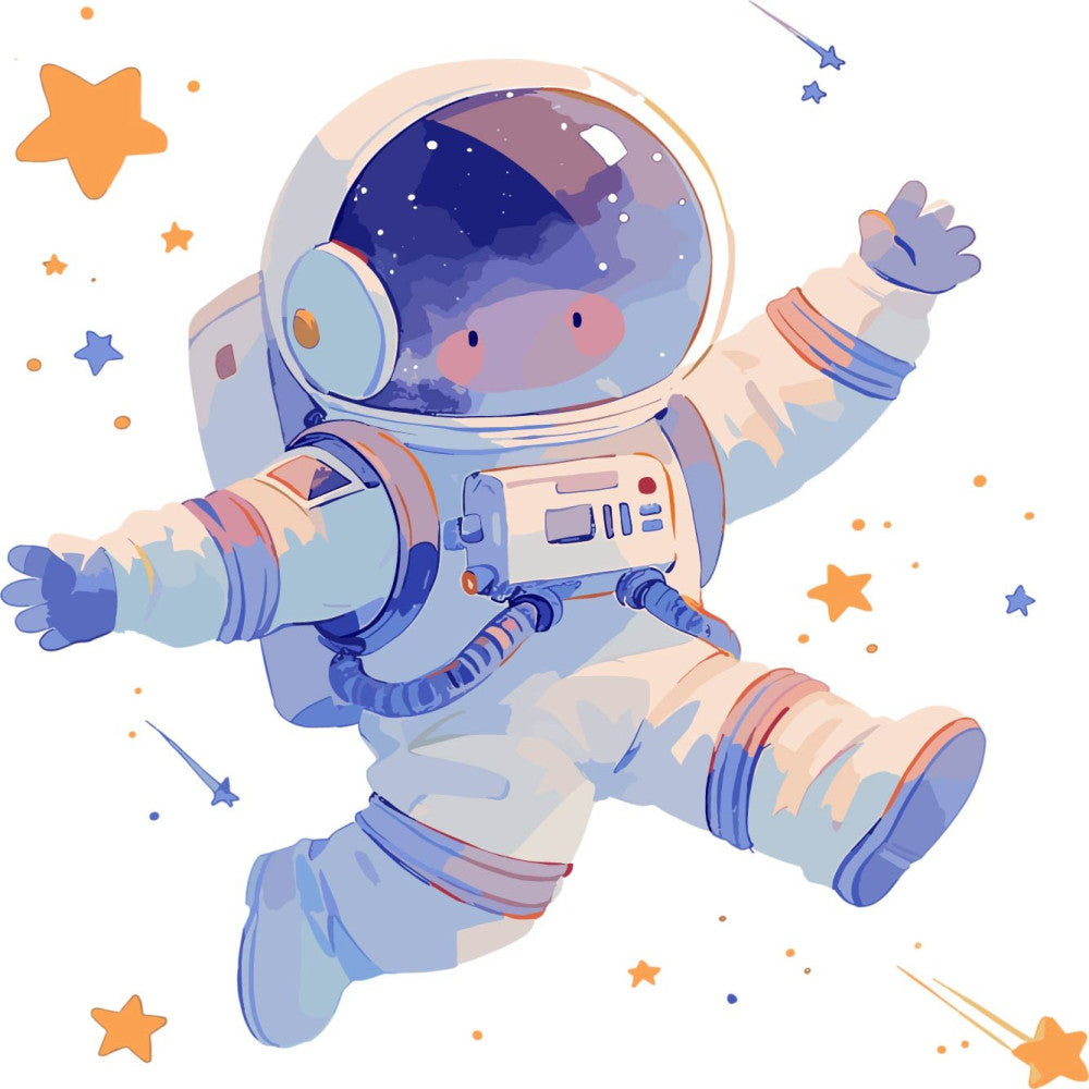 Baby Boy Space Galaxy Fabric Panel 42