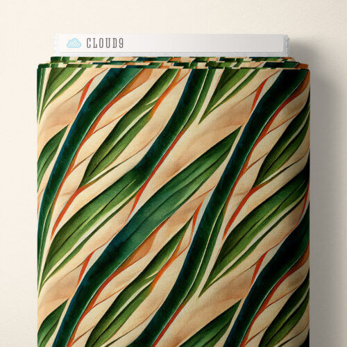 Bali Dreams - Red Palms 44" / 45" Fabric per yard