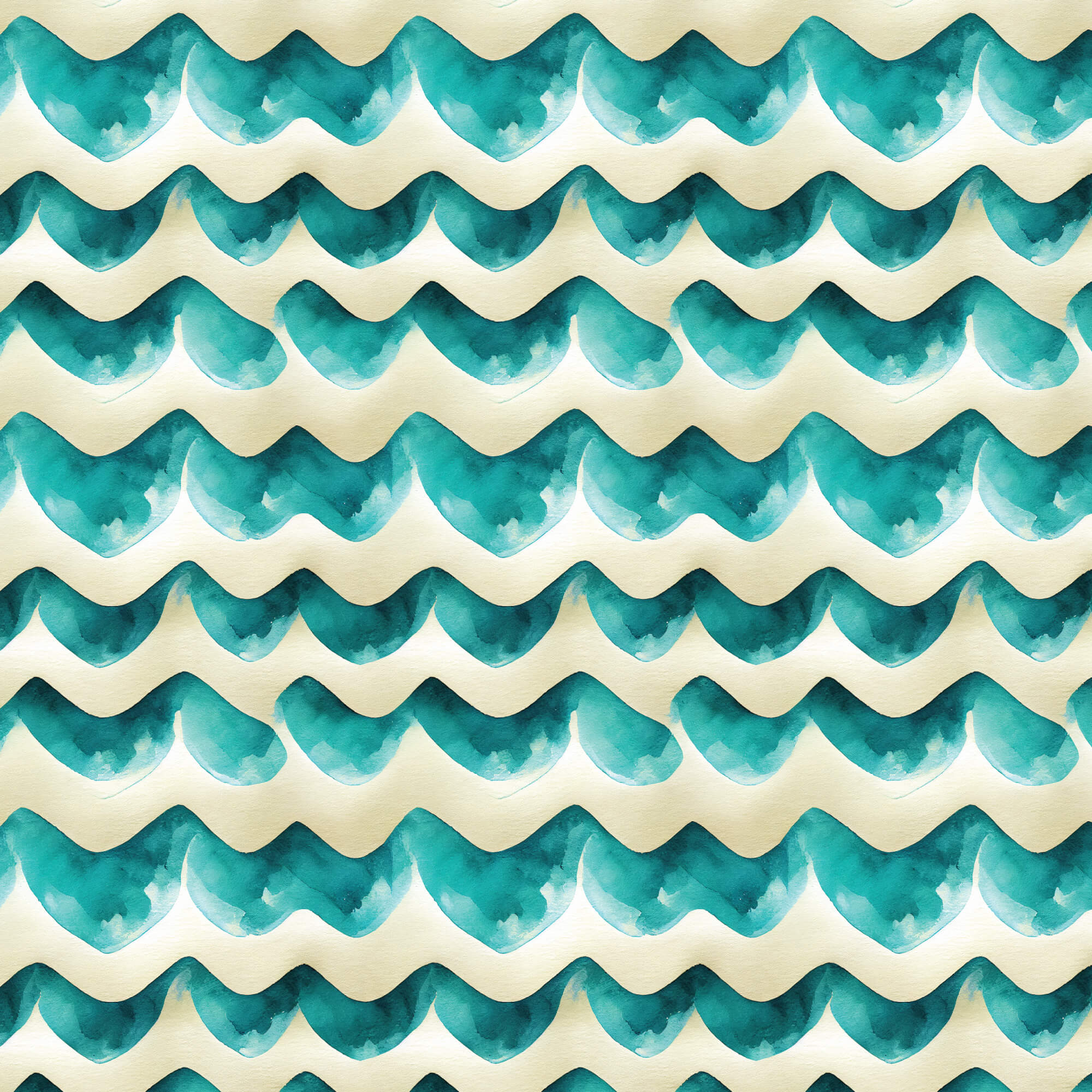 Bali Dreams Wave Crush quilting fabric by Penn Gray Design for Cloud9 Fabrics, watercolor wave print on blue cotton, sold by the yard