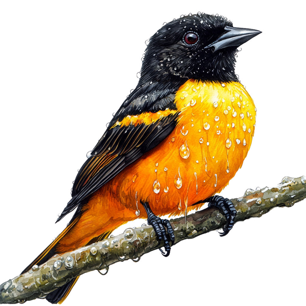 Baltimore Oriole Fabric Panel 9 QuiltingFabricPanels